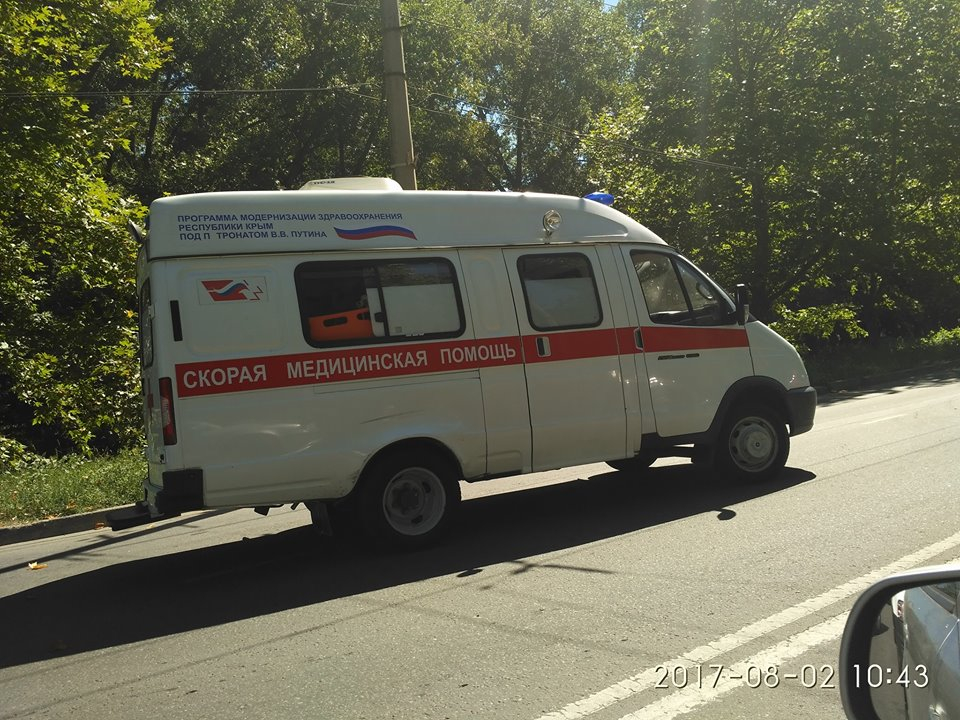 В Симферополе в ДТП попала машина скорой помощи