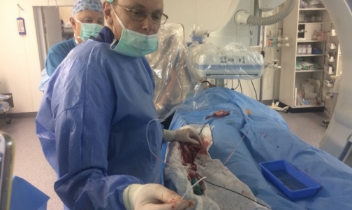 Петербургские хирурги нашли заблудившуюся в кровотоке пациента 25-сантиметровую «леску»