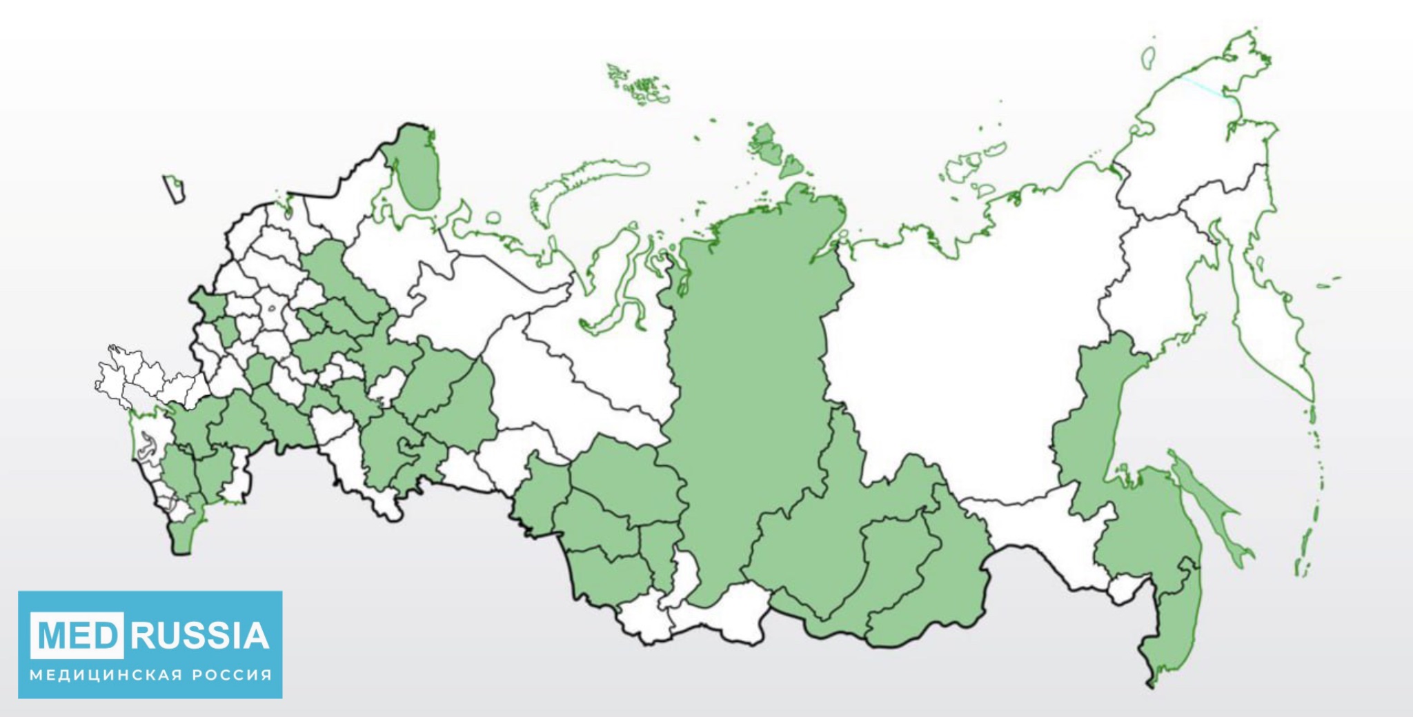 Субъекты РФ, в которых медики скорой помощи записали видеообращения к Владимиру Путину — карта и полный список