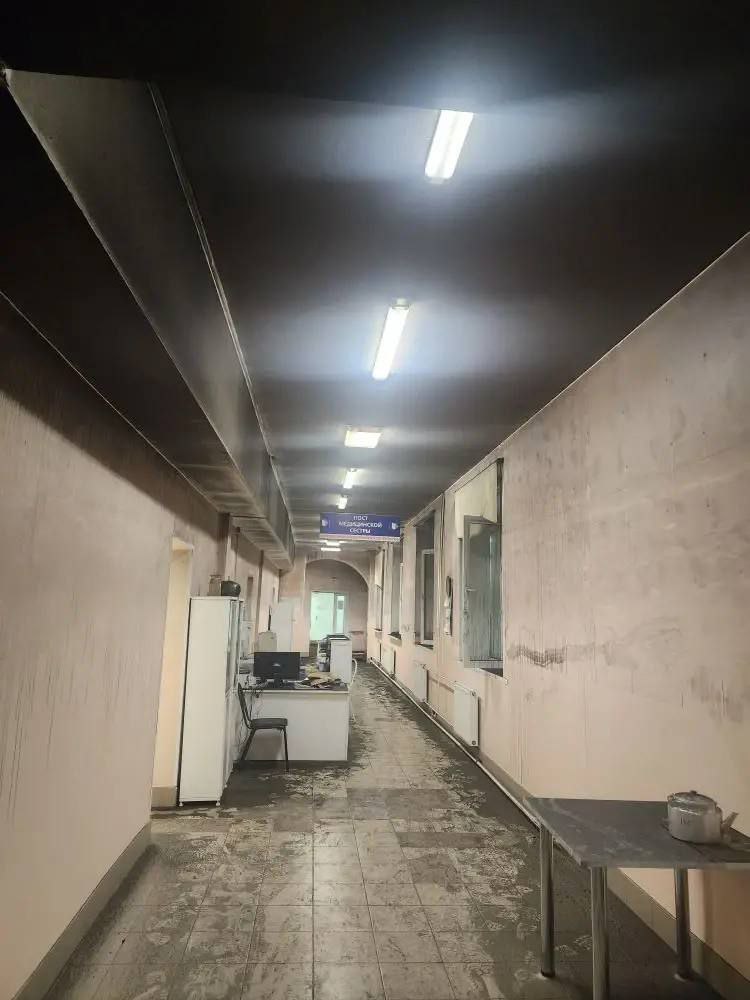 При пожаре в больнице погиб пациент