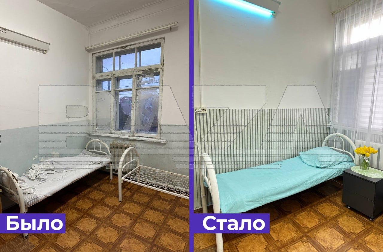 Пациентка самостоятельно отремонтировала палату в городской больнице