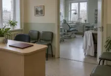 Пустой кабинет стоматолога после приема во Владивостоке