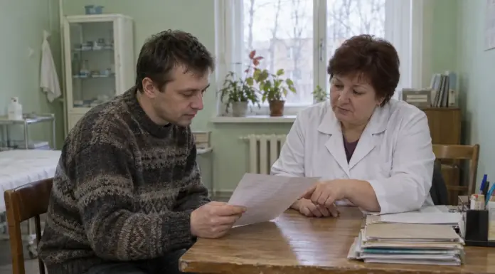 Верховный суд Якутии увеличил компенсацию пациентке до 500 тысяч рублей Ассоциативная иллюстрация о пациентке, изучающей медицинский документ в клинике