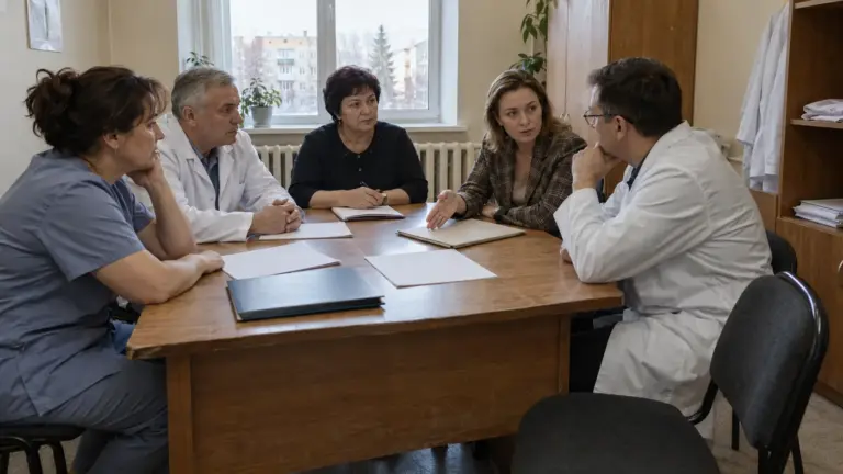 Медицинские работники и представители муниципалитета обсуждают кадровое обеспечение больницы в Татарстане