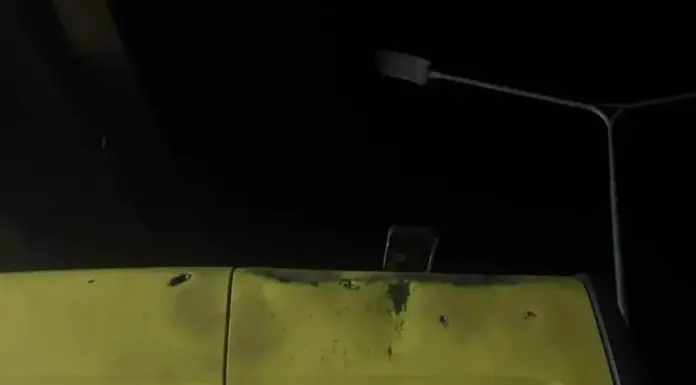 Реанимобиль скорой помощи на вызове в Курской области