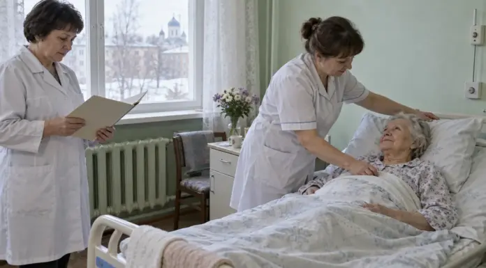 Больницу обязали продолжить уход за 89-летней пациенткой после жалобы родственников Медицинский работник обсуждает план ухода за пожилой пациенткой в больничной палате